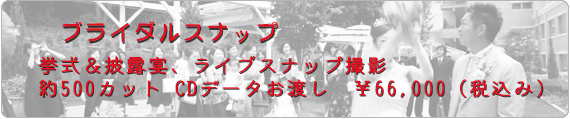 ブライダルスナップ